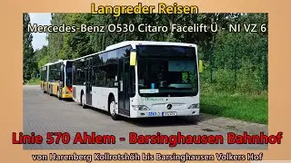 [Sound] Bus Mercedes-Benz O530 Citaro Facelift &Uuml; von Langreder Reisen - NI VZ 6 (Voith)