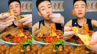 EPIC Giant Lobster & Crab MUKBANG ASMR &mdash; Spicy Seafood Eating Show