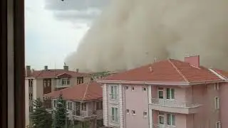 Ankara Polatlı kum fırtınası / Ankara Turkey sandstorm