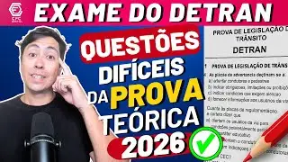PROVA CNH DO BRASIL 2026: Questões de Legislação que MAIS CAEM (Atualizado) CNH DO BRASIL 2026