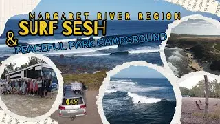 Secret Surf Spot 🌊 + Wild Kangaroos 🦘+ Budget Camping @ PeacefulPark in Margaret River Region Ep. 7