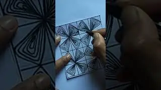 How to calm the mind | How to relax | zentangle patterns | Doodle art #shorts #drawing