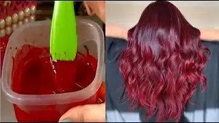 🔴CONSIGUE UN TONO ROJIZO CON SOLO 2 INGREDIENTES QUE TIENES EN LA COCINA*Brillo color e hidratación🔴
