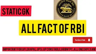 About Reserve Bank of India #economics#upsi#uplekhpal#uppconstable#rrbntpc#railwaygroupd#allgovtexam