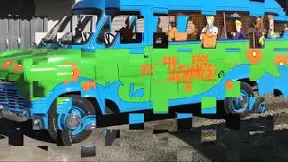 Mystery machine de scooby doo Ford transit MK1 1970 Peace and love 