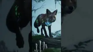 Myth of the Bioluminescent Fox | Enchanted Leap Through the Twilight Forest ✨🦊