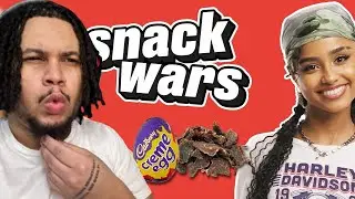 OUU SHE LOOK GOOD! Tyla Rates British And South African Food | Snack Wars | Reaction