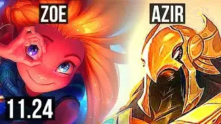 ZOE vs AZIR (MID) | 5/2/9, 300+ games | KR Master | 11.24