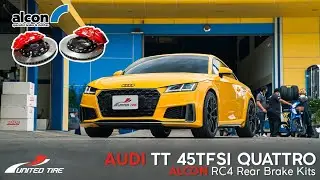 AUDI TT Coup&eacute; (8S) ติดตั้งชุดเบรก ALCON RC6 และ RC4 พร้อมติดตัง เบรคมือไฟฟ้าตรงรุ่น!!!!!
