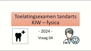 Toelatingsexamen tandarts 2024 - Fysica vraag 04 (elektrische lading, energie, potentiaal)