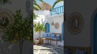 A Taste of the Mediterranean: Outdoor Patio Design #shorts