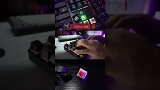 Rakk Tandog pro keyboard typing sound test #shorts
