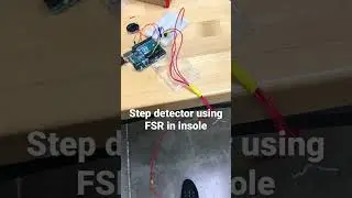 Step detector using FSR in insole using ARDUINO Uno
