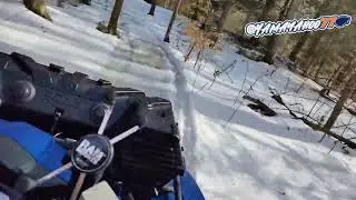 2019 Yamaha Grizzly 700 EPS SE winter test cruise
