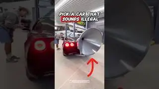 Scegli un'auto che suona illegale 😈🔊 #shorts #automobile #auto #scarico