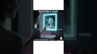 Smart Mirror scans your skin daily 🌞 AI predicts UV, wrinkles & acne risk. #SmartHealth #SkinTech