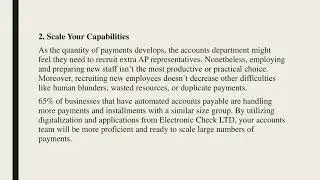 Electronic Check Ltd UK &mdash; Understanding Why Digitizing Account Payable Is Important