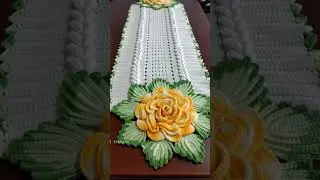 ✨ Art of Stitches: Stylish Crochet Embroidered Table Runner Designs ✨