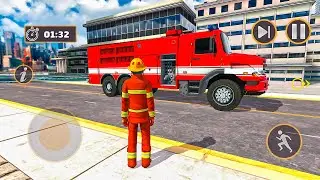 911 Emergency Fire Truck Rescue Driver - Firefighter Sim 2024 - Android Gameplay