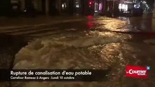 Rupture de canalisation &agrave; Angers
