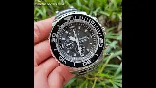 Jam tangan Seiko chronograph scuba diver's 200M 7T92-0JG0