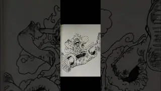 Monkey D Luffy Gear 5 drawing #art #anime #drawing #luffygear5 #luffy #onepiece