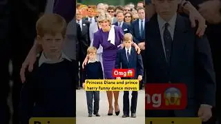 Princess Diana and Prince Harry dance moments at Christmas #shorts #princelouis #kate #kingcharles