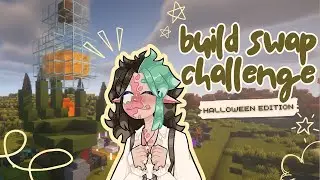 Halloween Build Swap Challenge 🎃🍂 | Ft. ebagelplays & Fennon