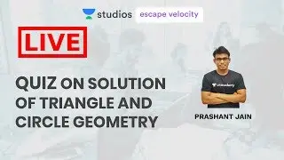 Live Quiz on Solution of Triangle and Circle Geometry | KVPY NSEJS Crash Course 2019 | Prashant Jain