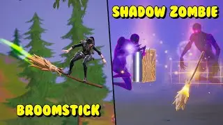 NEW BROOMSTICK MYTHIC & SHADOW ZOMBIE GAMEPLAY in Fortnite