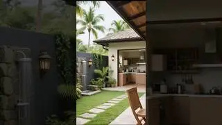 Inspirasi dapur terbuka belakang rumah