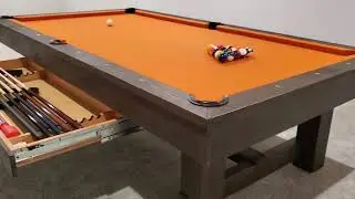 The Olhausen Billiards Breckenridge pool table with Accu Drawer. 
