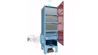 Animation of the Oil Mist Filter. Model: Mist Modular