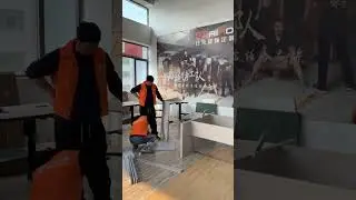 Conference table installation