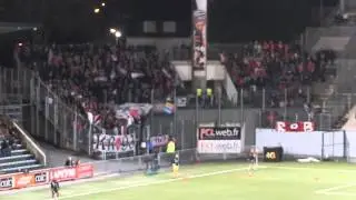 Ultras guingampais (Kop Rouge + Armoric Clan) lors de Lorient-Guingamp (18.01.2014) (1/2)