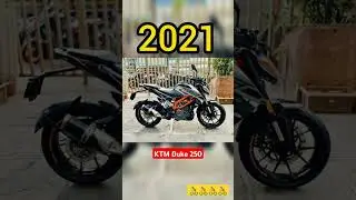 Evolution of KTM Duke 250 (2017-2025) #shorts