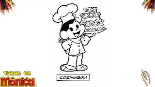 Magali Confeiteira! Aprenda a desenhar essa Chef Fofa com um Bolo Incr&iacute;vel!