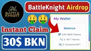 Battle Knight Network Airdrop?Reward : 3000 tokens (30$)▪️ For All User