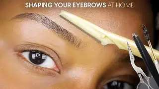 brows for beginners | trimming your eyebrows at home!