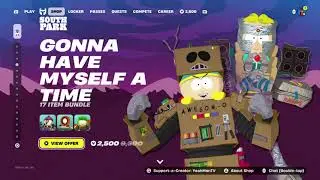 buying South Park on Fortnite and use code @YeahManTV 