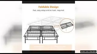 Amazon Basics Foldable Metal Platform Bed Frame with Tool Free Setup, 14 Review