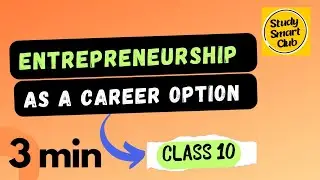 Entrepreneurship as a Career Option Class 10 Employability Skills Unit 4