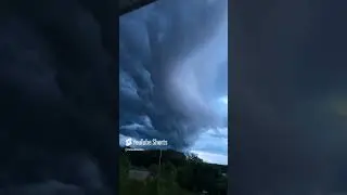 Funnel Cloud?  Rolling In Over The Coast Of Maine | What do you see in the clouds?