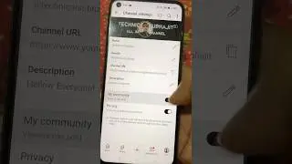 Turn Off My Community On YouTube