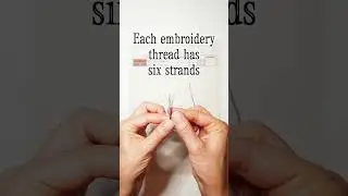 What are embroidery strands?