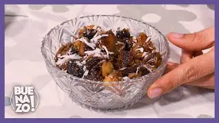 Delicious dessert with toasted bread, honey and dried fruits | Ranfa&ntilde;ote