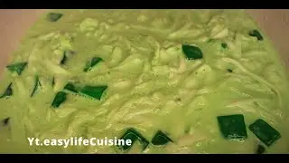 how to make easy Dessert Buko Pandan//shredded young coconut dessert//easylifeCuisine
