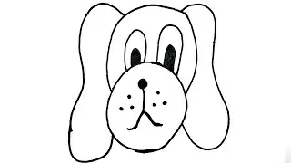 How to draw a Dog step by step | Easy drawing tutorials 