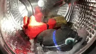 Stuffed animals in #samsungvrtwashingmachine  #FULLCYCLE   #WF42H5000AW/A2