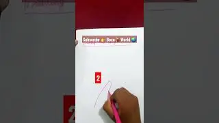 Drawing bird using 1 to 7 #creativeactivity #kidsactivities #shorts #homemade #birds #diycrafts
